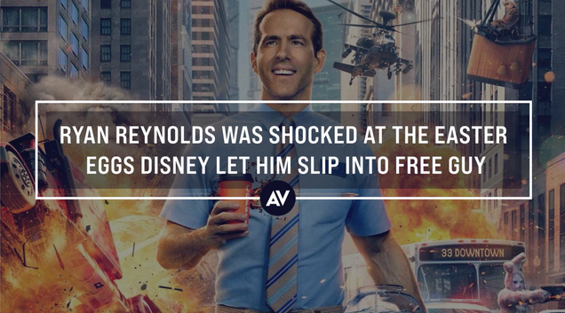 Ryan Reynolds thanks Disney for 'Free Guy' Easter Eggs