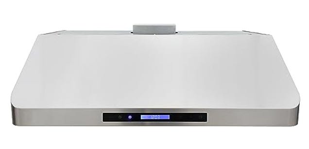 DUURA Elite DE300RHSSS Range Hood Under Cabinet with Exhaust Duct Touchscreen LED Lights 4-Speed Fan with Remote Control and Dishwasher Safe Filter, Now 68.26% Off