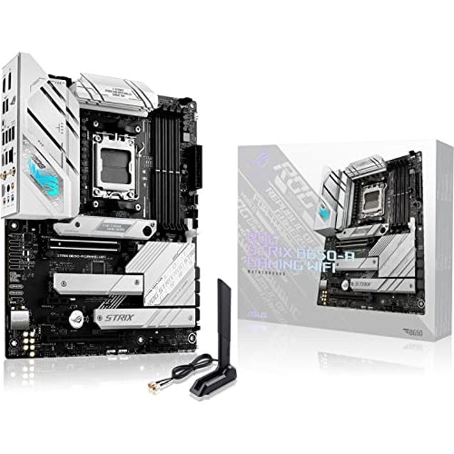 ASUS ROG Strix B650-A Gaming WiFi 6E AM5 (LGA1718) Ryzen 7000 Motherboard(12+2 Power Stages, Now 18% Off