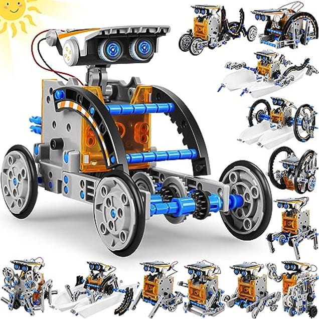 STEM 13-in-1 Education Solar Power Robots Toys for Boys Age 8-12, Now 23% Off