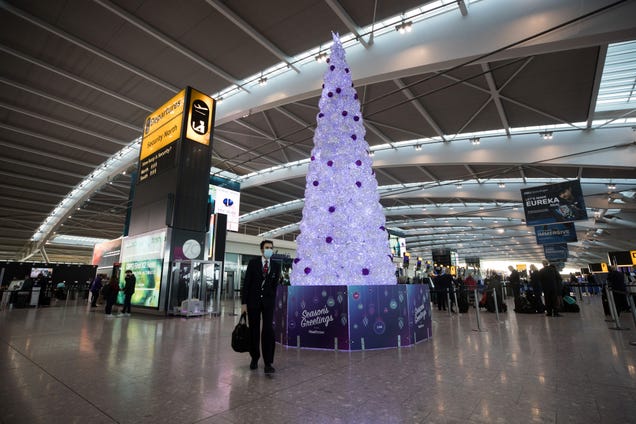 Heathrow Airport is expecting a right jolly Christmas