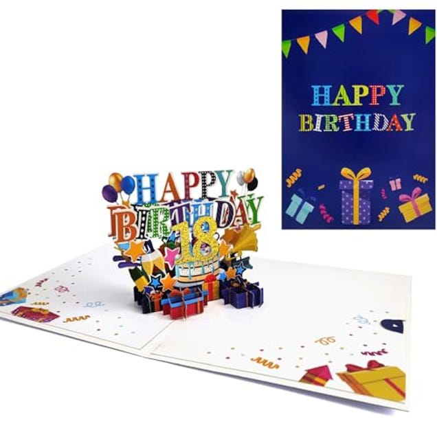 SUUYOO Pop Up Birthday Gift Card, Now 50% Off