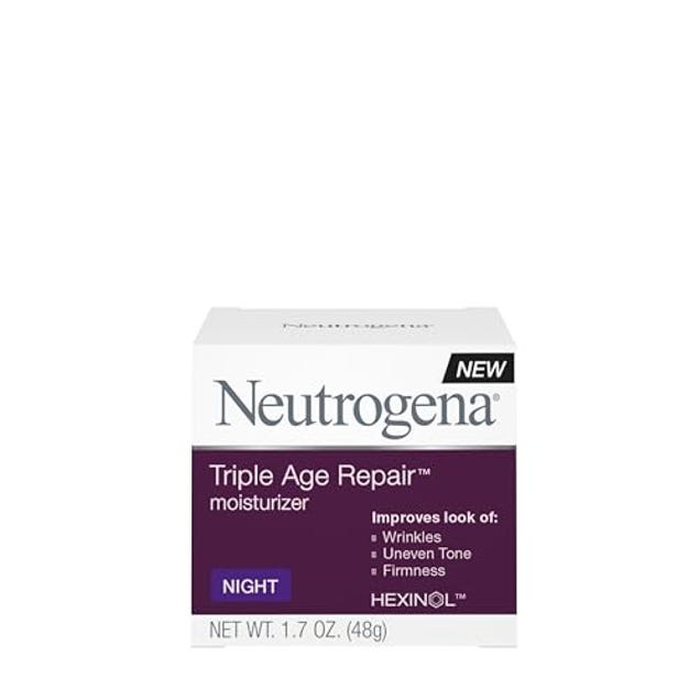 Neutrogena Triple Age Repair Anti-Aging Night Cream with Vitamin C; Fights Wrinkles & Evens Tone, Now 36% Off