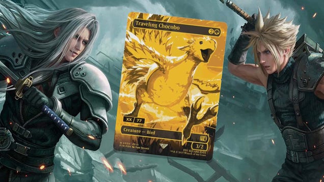 Someone Already Tried Selling Magic: The Gathering’s Golden Chocobo Final Fantasy Card For $50,000