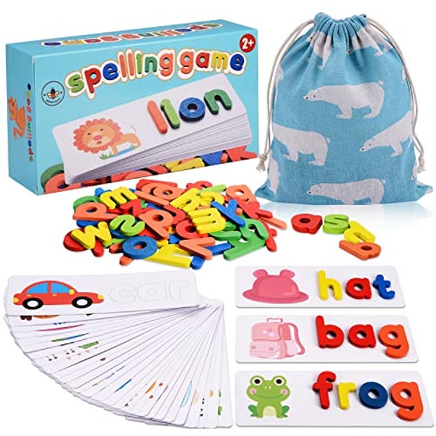 BEESTECH Spelling Matching Letter Games, Now 44% Off