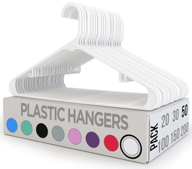 Utopia Home Plastic Hangers 50 Pack, Now 13% Off