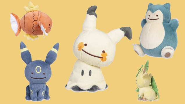 There’s Something Very Suspicious About These New Pokémon Plushies
