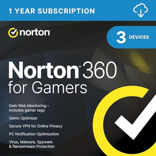 Norton 360 for Gamers 2024, Now 88.9% Off