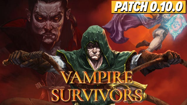 Vampire Survivors patch adds cheat codes and new characters like