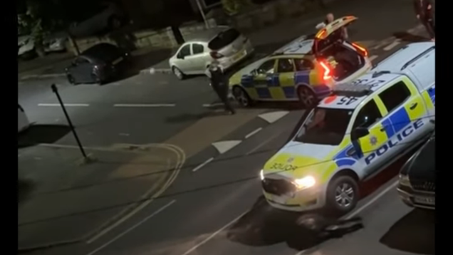 British Police Deliberately Ram Cow Off The Road With Pickup Truck