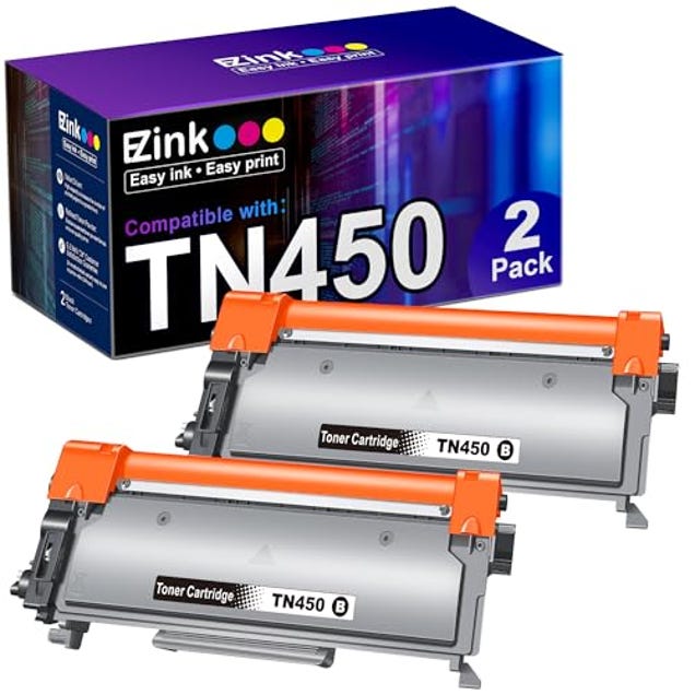E-Z Ink (TM Compatible Toner Cartridge Replacement for Brother TN450 TN420 TN-450 TN-420 Compatible with HL-2270DW HL-2280DW HL-2230 MFC-7360N MFC-7860DW DCP-7065DN Intellifax 2840 2940 (2 Black), Now 12% Off