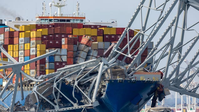 The cargo ship that destroyed a Baltimore bridge had 764 tons of
hazardous material