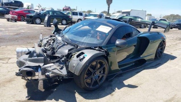 You Should At Least Bid On This Special McLaren Senna Wrecked By A YouTuber