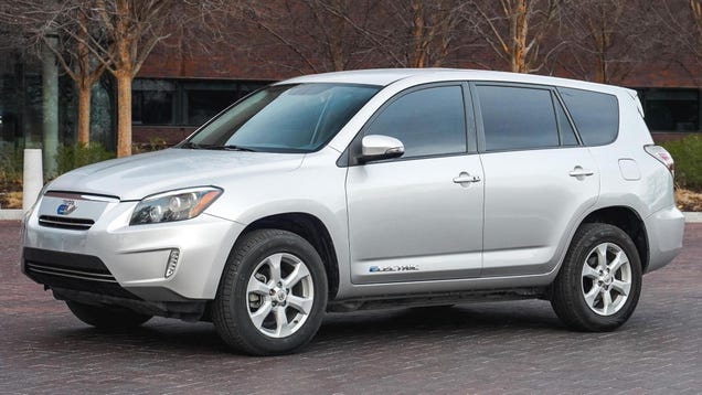 The Tesla-powered Toyota RAV4 EV is super rare — and somebody is
selling one
