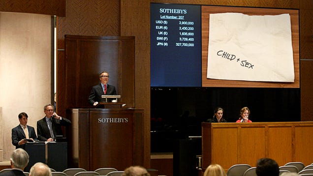 Sotheby’s Announces Auction Of Napkin On Which Jeffrey Epstein Jotted Down Idea For Pedophilia