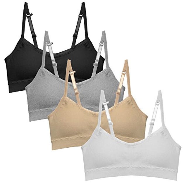 Popular Crop Cami Training Bras Pack for Girls. Seamless Bra Removable Padding Basics L, Now 17% Off