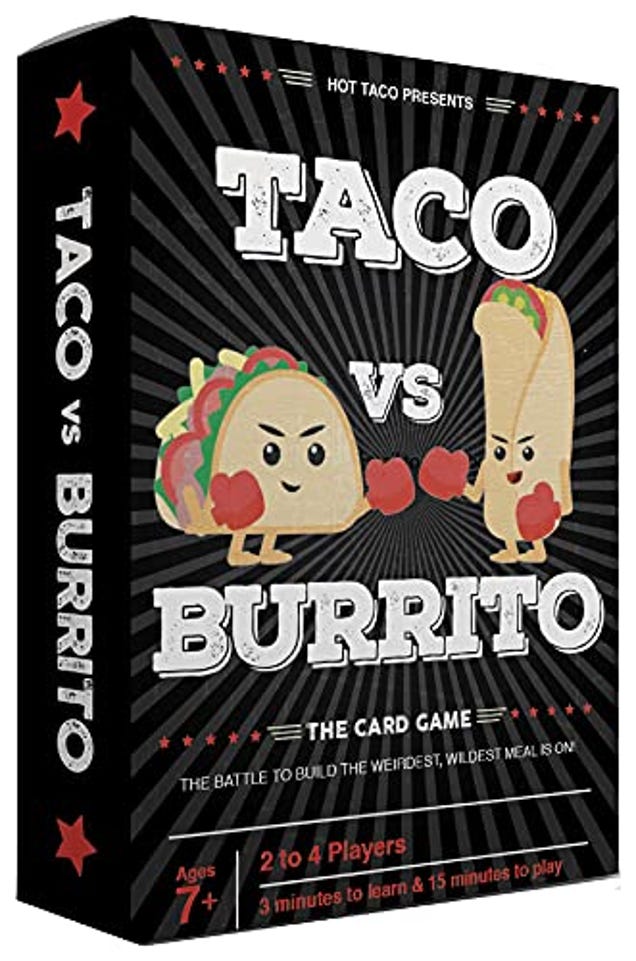 Taco vs Burrito Family Board Games for Kids 6-8, Now 20% Off