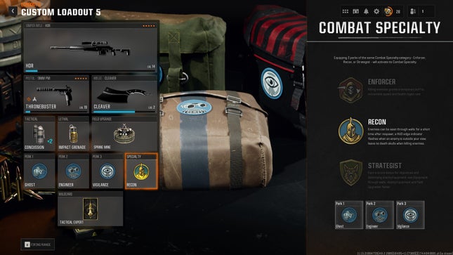 O acessório com pressão de 108 mm para o HDR no Black Ops 6.