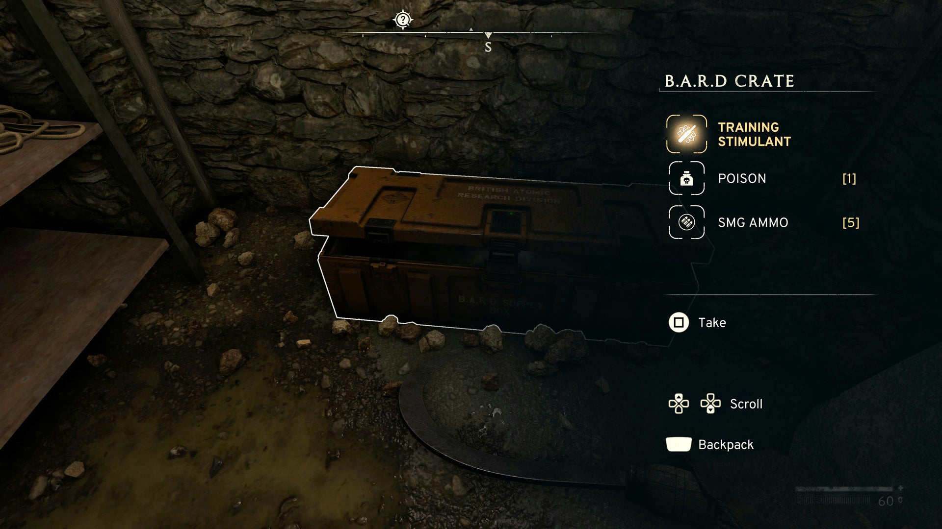 The player opens a chest to find a training stimulus.