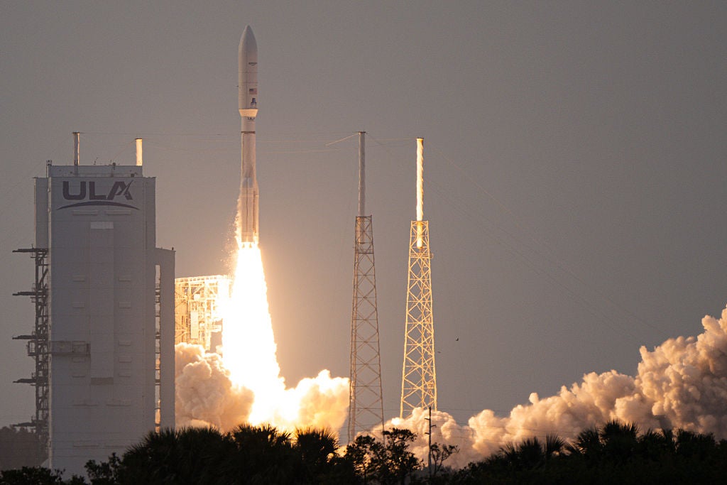 Image for Amazon's SpaceX Starlink competitor was launched into space for the first time